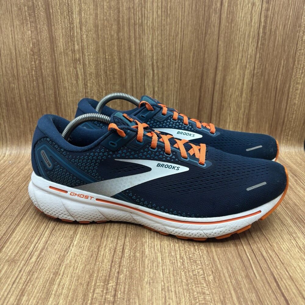 Brooks Ghost 14 Titan Teal Flame Running Shoes Men’s‎ Size 11 D Sneakers